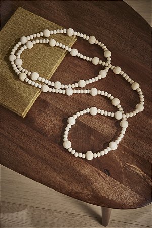 COLAR DE MESA DECORATIVO EM MADEIRA