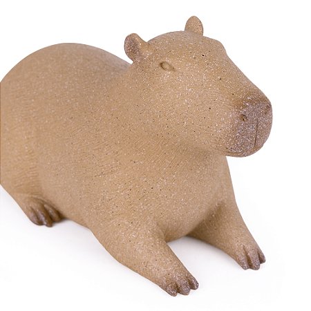 ESCULTURA CAPIVARA EM POLIRRESINA 15X10