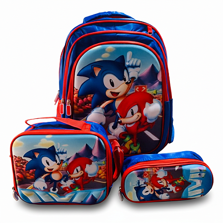 KIT MOCHILA RODINHA, LANCHEIRA E ESTOJO - HOMEM ARANHA