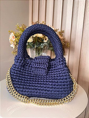 Bolsa em fio de malha