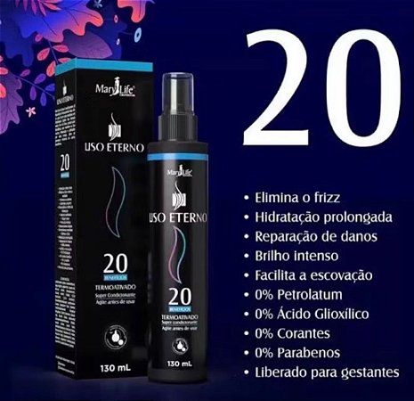 Liso Eterno Finalizador 20 Benefícios Mary Life 130ml