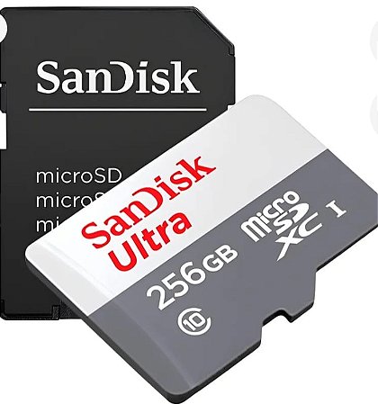 cartão de memória micro SD 256GB