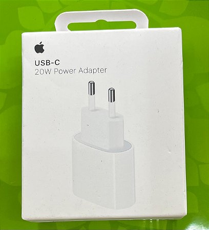 fonte alimentação USB-C 20W para Apple