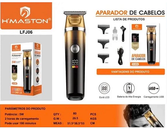 Aparador de cabelo profissional