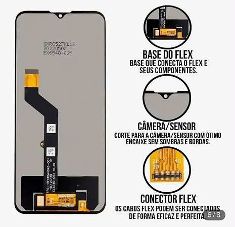 tela frontal display para moto E7 plus /G9 play