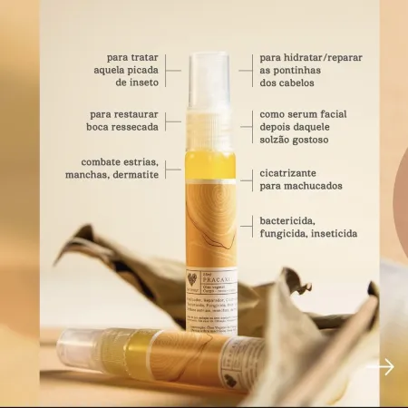 ÓLEO VEGETAL DE PRACAXI, 25ml