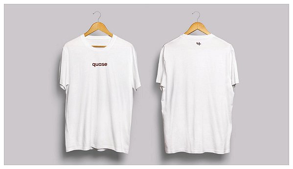 camiseta quase - branca