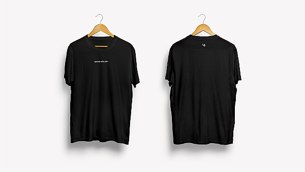 camiseta quase não vim - preta