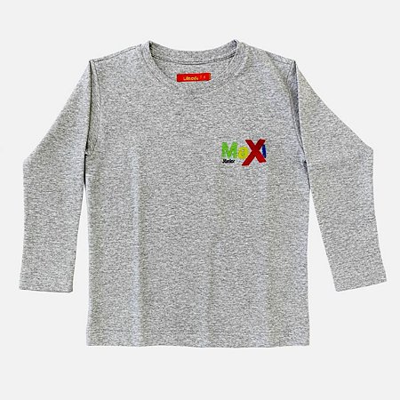 Camiseta Mescla Manga Longa Maxi Jr.