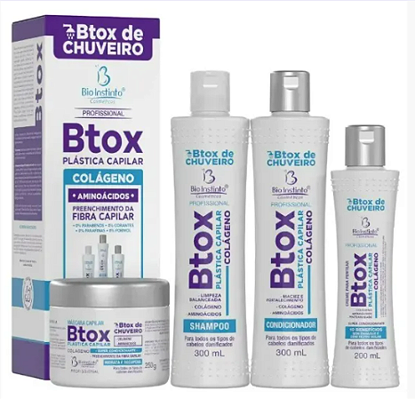 Kit Capilar - Btox Plastica Capilar - Bio Instinto - 4 Itens
