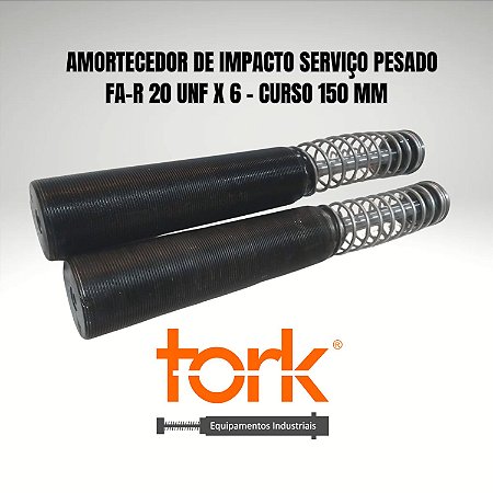Amortecedor de impacto industrial FA-20 UNF X 6 mm curso 150 mm autocompensado em São Paulo