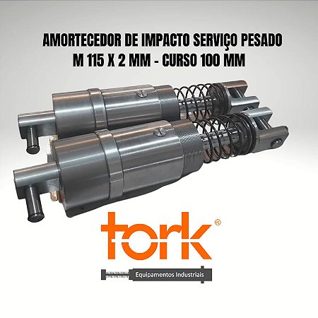 Amortecedor de impacto industrial M115 X 2 mm curso 100 mm regulável em São Paulo