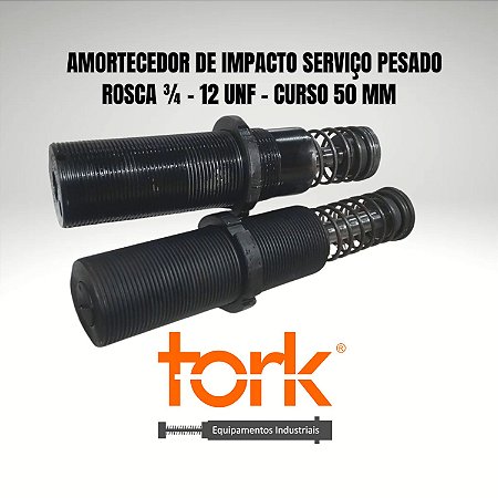 Amortecedor de impacto industrial Rosca 3/4" X 12 UNF curso 50 mm em São Paulo
