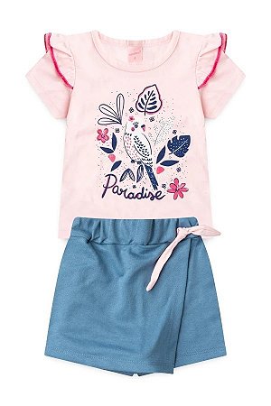 Conjunto Infantil Feminino Ave Encantada