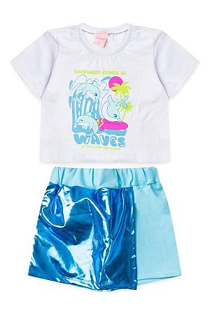 Conjunto Infantil Feminino Sintonia do Oceano