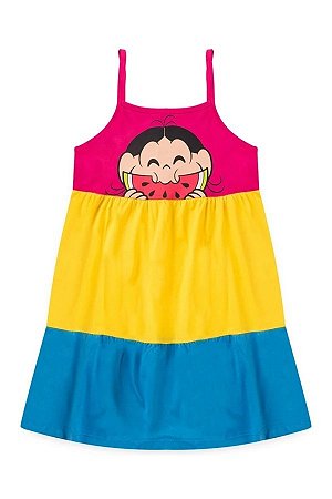 Vestido Feminino Infantil Magali Hum Delicia - Turma Da Monica