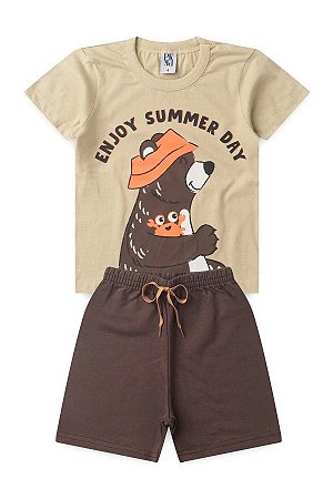 Conjunto Infantil Masculino Amizade De Verão