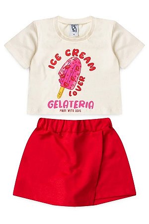 Conjunto Infantil Feminino Doce Sabor