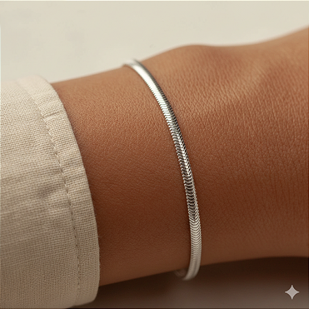Pulseira Snake Prata 925