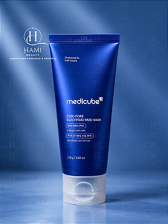 Medicube Zero Pore Blackhead Mud Mask - Máscara Facial Coreana para Cravos, Oleosidade e Poros Dilatados