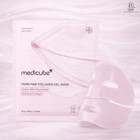 Medicube PDRN Pink Collagen Gel Mask – Máscara Facial Rejuvenescedora Coreana
