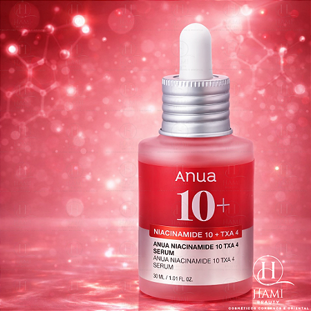 Anua Niacinamide 10 + TXA 4 Serum – Sérum Coreano com Niacinamida 10% e Tranexâmico para Manchas, Oleosidade e Tom Irregular