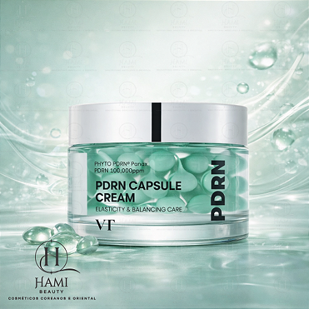 VT Cosmetics PDRN Capsule Cream – Creme Facial Encapsulado Anti-Idade Coreano