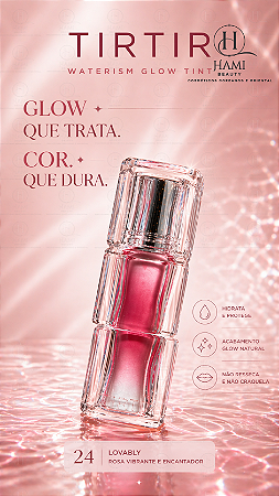 TIRTIR Waterism Glow Tint – Lip Tint Coreano Glossy com Efeito Glow (Longa Duração + Hidratação)