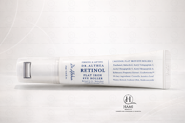 Dr. Althea Retinol Flat Iron Eye Roller – Tratamento Coreano para Área dos Olhos com Efeito Lifting e Firmeza