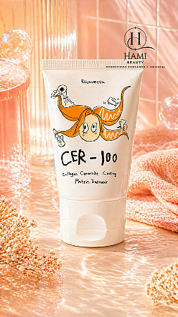 Elizavecca CER-100 Collagen Ceramide Coating Protein Treatment 100ml – Máscara Reconstrutora Coreana para Cabelos Danificados