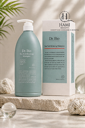 Dr. Bio Sea Salt Relaxing Shampoo 750ml – Shampoo Coreano Detox para Couro Cabeludo