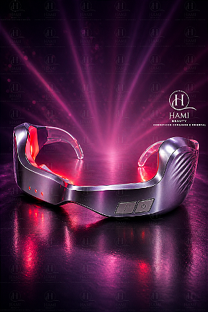 PDTVERA Under-Eye Red Light Therapy Glasses Massageador Olhos LED