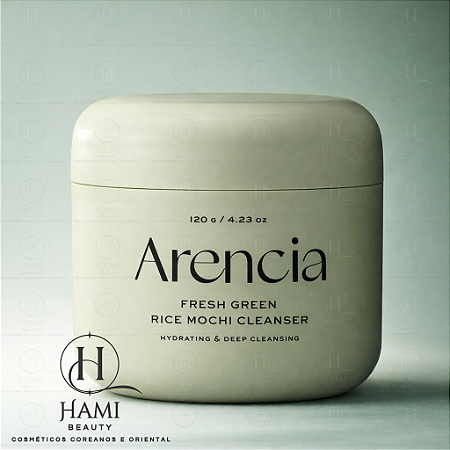 Arencia Fresh Green Rice Mochi Cleanser Espuma de Limpeza Facial 120g