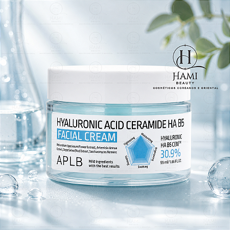 APLB Hyaluronic Acid Ceramide HA B5 Facial Cream - Creme Hidratante Coreano
