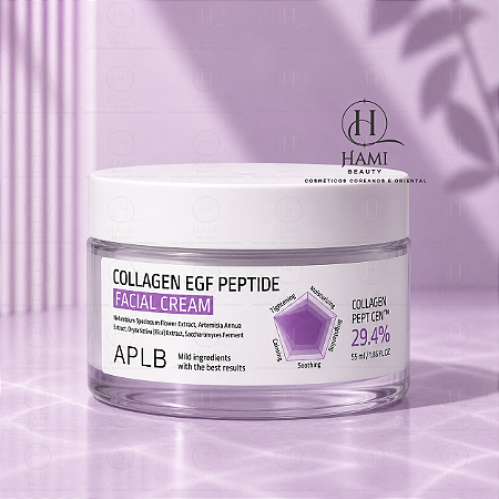APLB Collagen EGF Peptide Facial Cream - Creme Facial Firmador e Rejuvenescimento Coreano
