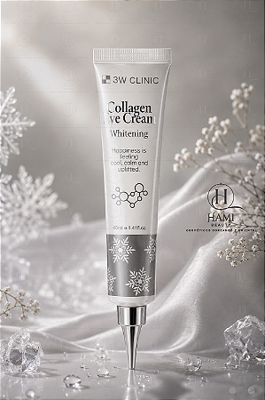 3W Clinic Collagen Eye Cream - Creme para Olhos Firmador e Anti Linhas Finas Coreano