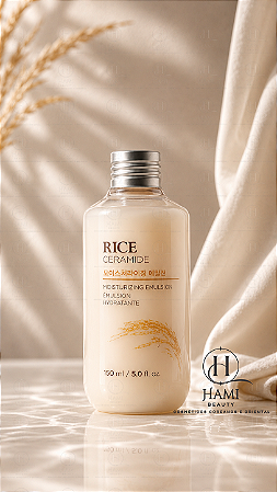 The Face Shop Rice Ceramide Moisturizing Emulsion - Emulsão Coreana Hidratante com Ceramidas e Arroz