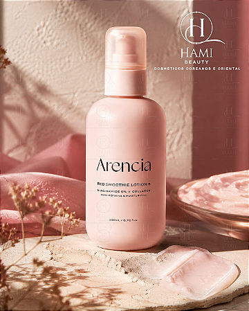 ARENCIA Red Smoothie Lotion 5 - Loção Facial Hidratante com Niacinamida 5% e Colágeno 200ml