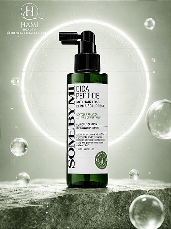 SOME BY MI Cica Peptide Anti Hair Loss Derma Scalp Tonic – Tônico Capilar para Couro Cabeludo com Centella Asiática e 11 Peptídeos 150ml