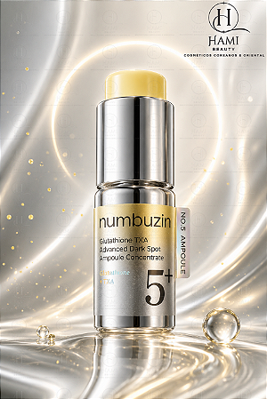 NUMBUZIN No.5+ Glutathione TXA Advanced Dark Spot Ampoule Concentrate – Sérum Concentrado Clareador 30ml
