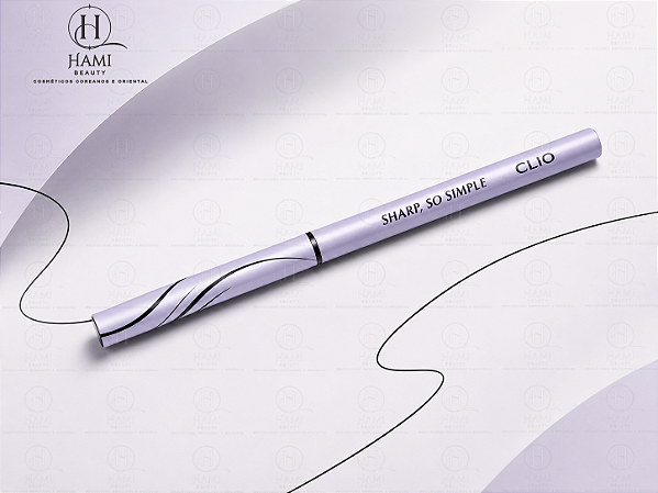 CLIO Sharp, So Simple Waterproof Pencil Liner – Lápis Delineador Retrátil à Prova d'Água
