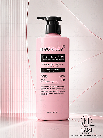 Medicube Rosemary PDRN Cooling Shampoo 400ml – Shampoo Refrescante para Couro Cabeludo e Cabelos