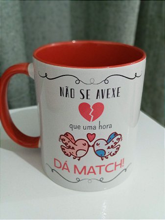 Caneca Uma Hora dá Match 325 ml