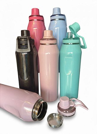 GARRAFA TERMICA PEROLADA BTOP (BICO RETRATIL) 950ML BM-P1920