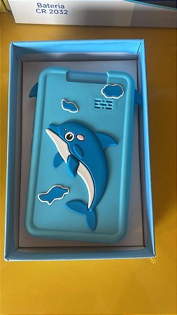 CELULAR INFANTIL COM CAPA PROTETORA