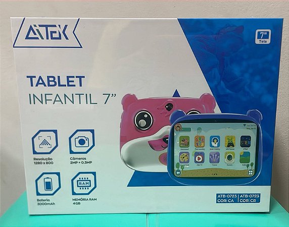 TABLET INFANTIL PERSONALIZADO 7 POLEGADAS 4GB ATB-0723