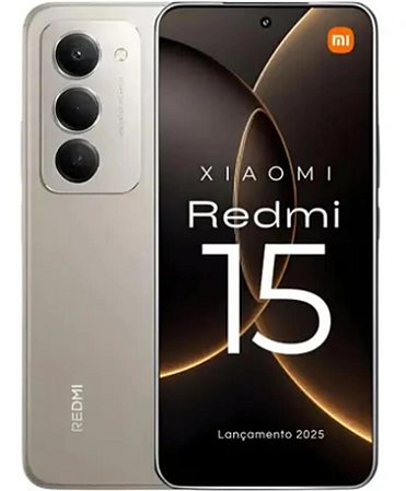 CELULAR XIAOMI REDMI 15 8GB / 256GB ARMAZENAMENTO (NOVO)