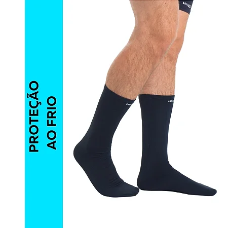 Meia Térmica Flanelada Segunda Pele e Proteção ao Frio
