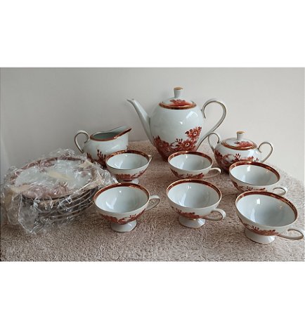 Conjunto de Chá em Porcelana