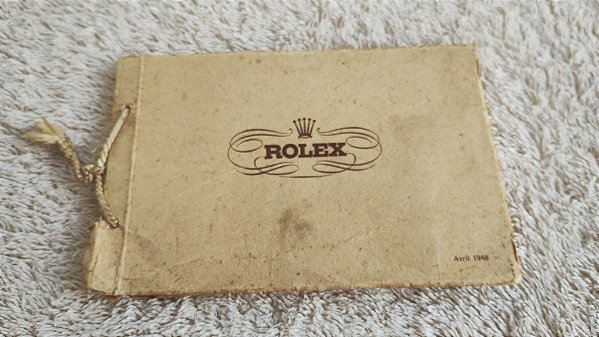 Catálogo de Relógios Rolex de 1948